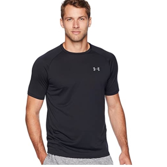 Under Armour Shirt Tech Black Athletic Tee - Picture 1 of 12